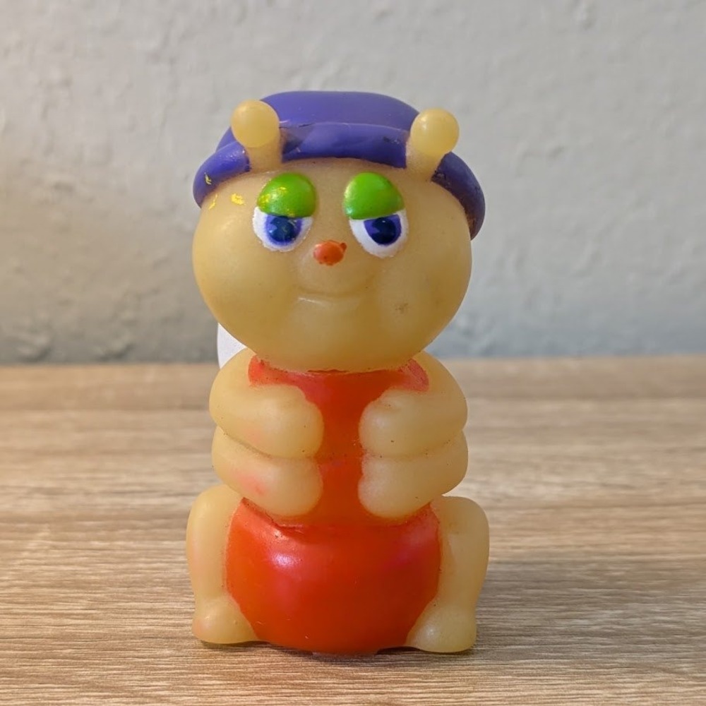 VTG 80s Playskool Glo Friends 3" Finger Puppets Lot of 3 Cricket Snugbug Spider - Picture 7 of 15